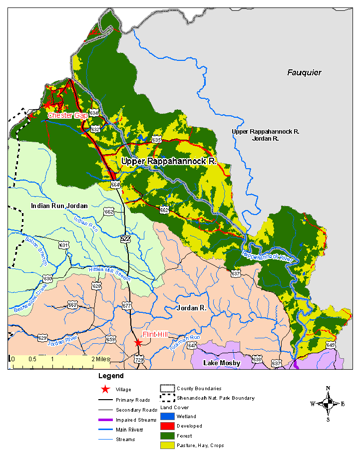Upper Rappahannock River, Land Cover Map